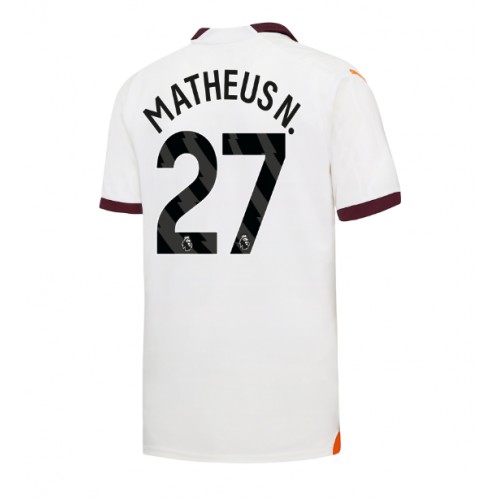 Fotballdrakt Herre Manchester City Matheus Nunes #27 Bortedrakt 2023-24 Kortermet